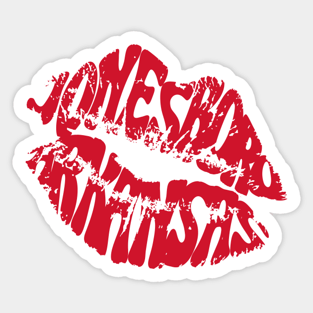 Jonesboro Kiss Sticker by rt-shirts
